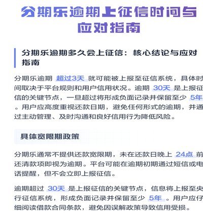 分期乐逾期，如何止损转机