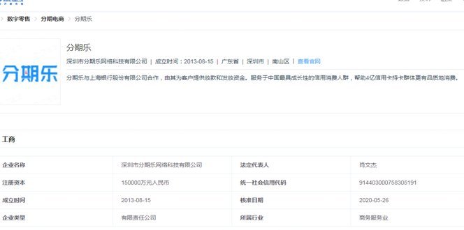 分期乐公司现状