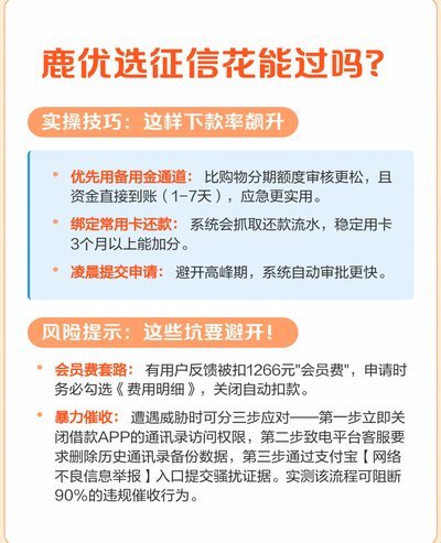 鹿优选额度套出来安全吗？